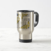 Mug De Voyage Waterboy Volleball en bleu et jaune (Devant droit)