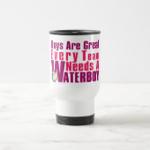 Mug De Voyage Waterboy Volleyball en rose (Centre)