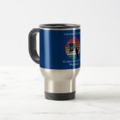 Mug De Voyage Week-end de célibataire personnalisé pour la pêche (Devant gauche)