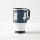 Mug De Voyage Westie Black Watch Tartan (Devant droit)