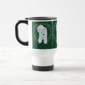 Mug De Voyage Westie sur Tartan (Gauche)
