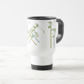 Mug De Voyage Whispers of Bamboo, Fractured Growth, Silent Stems (Devant droit)