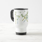 Mug De Voyage Whispers of Bamboo, Fractured Growth, Silent Stems (Devant gauche)