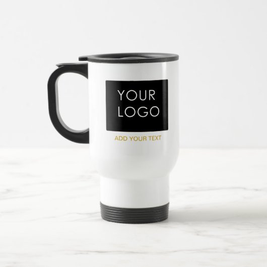 Mug De Voyage White Personnalisable Entreprise Ajouter Votre Log (Gauche)