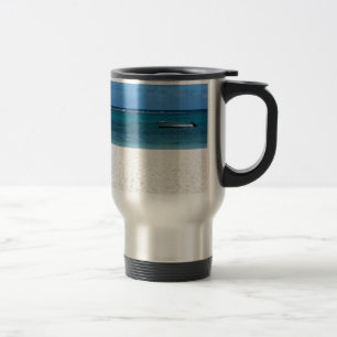 Mug De Voyage White Sand beach of Malope Flac Mauritius overloo