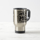 Mug De Voyage Wild Me Leopard blanc et noir (Devant droit)