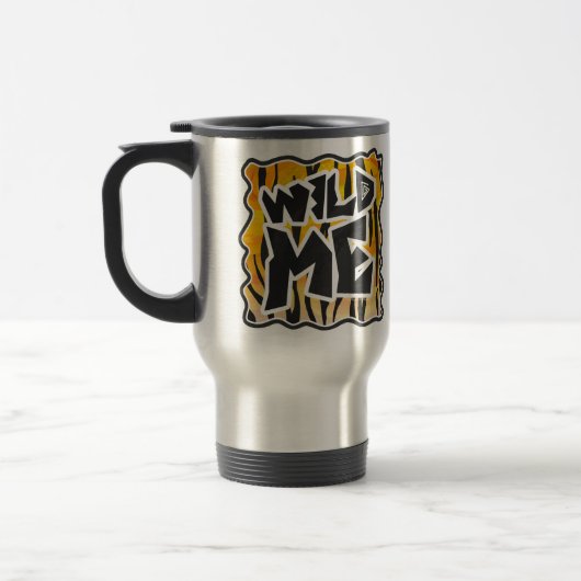 Mug De Voyage Wild Me Tiger orange et noir (Gauche)