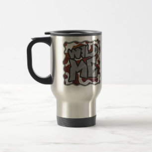 Mug De Voyage Wild me Vache Brown et blanche Impression