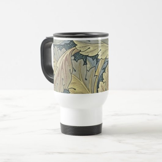 Mug De Voyage William Morris Acanthus Feuille Floral Art Nouveau (Devant gauche)