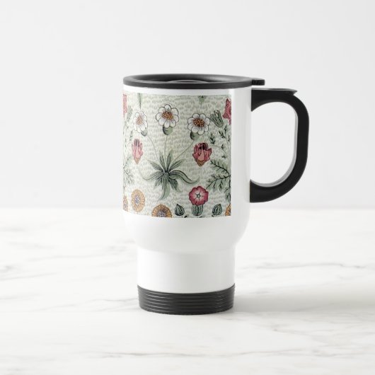 Mug De Voyage William Morris Daisy Floral Fond d'écran Motif (Droite)