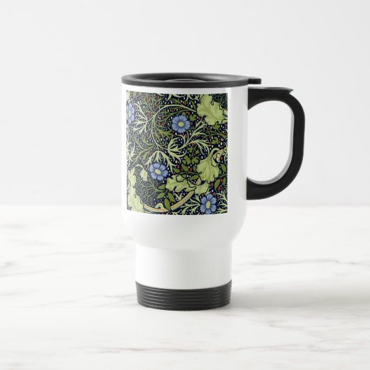 Mug De Voyage William Morris Fleur d'antiquité aux algues marine (Droite)