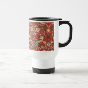 Mug De Voyage William Morris Red Strawberry Thief