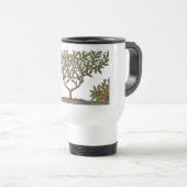 Mug De Voyage William Morris Tree Frieze Fond d'écran floral (Devant droit)