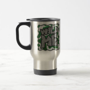 Mug De Voyage Wilme Cow Green and White Print