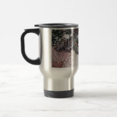 Mug De Voyage Winter snow scene with cute black and tan dog (Gauche)