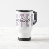 Mug De Voyage Winter Wonderland - Typographie Festive Art (Devant droit)