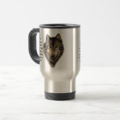 Mug De Voyage Wolf totem Inspirational Spirit Guide Animal (Devant gauche)