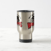 Mug De Voyage wolfs le logo sur l'acier inoxydable (Centre)