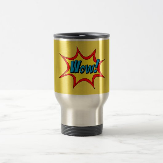 Mug De Voyage Wow bulle de mots Superhero (Centre)