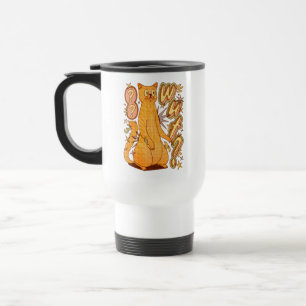 Mug De Voyage Wut ? / Illustration d'un chat orange