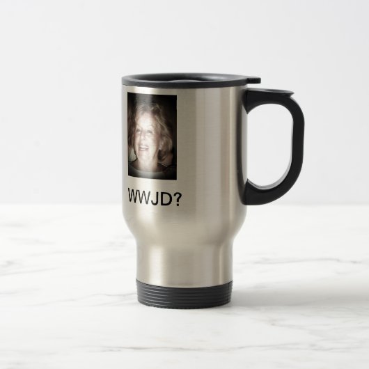 MUG DE VOYAGE WWJD ? (Droit)