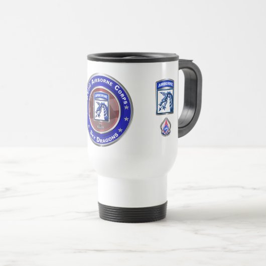Mug De Voyage XVIIIe corps d'aviation Sky Dragons (Devant droit)
