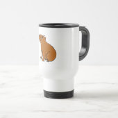 Mug De Voyage XX art de Capybara (Devant droit)