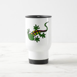 Mug De Voyage XX conception colorée drôle d'iguane
