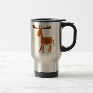 Mug De Voyage XX conception drôle d'art d'orignaux