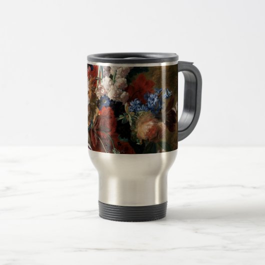 Mug De Voyage Xzendor7 Bouquet de fleurs par Jan van Huysum (Devant droit)