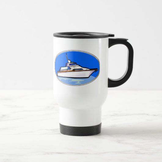 Mug De Voyage Yacht dans l'ovale (Droite)