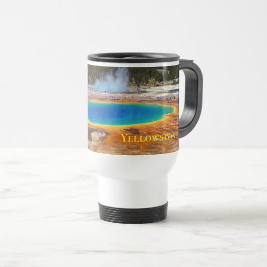 Mug De Voyage Yellowstone Hot Pots Voyage Mug (Devant droit)