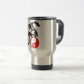 Mug De Voyage Yin et Yang Dragon (Devant droit)