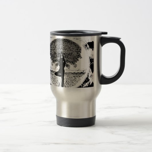 Mug De Voyage Yoga et arbre de la vie (Droit)