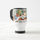 Mug De Voyage Yoga Studio Plantes et chats (Devant gauche)