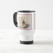 Mug De Voyage Yorkshire Terrier Peinture - Cute Original Chien A (Devant gauche)