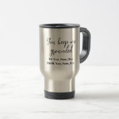 Mug De Voyage You keep me grounded (Devant droit)