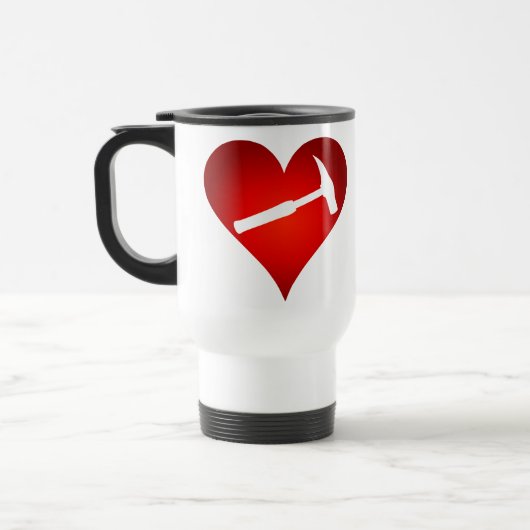 Mug De Voyage You Rock My World : Rock Hammer Heart (Gauche)