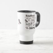 Mug De Voyage Zebra awareness (Devant droit)