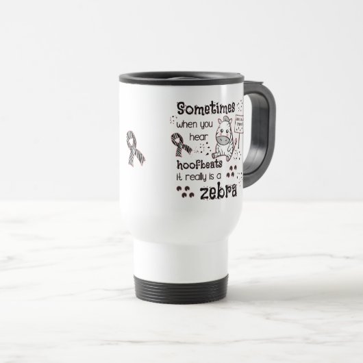 Mug De Voyage Zebra awareness (Devant droit)
