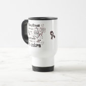 Mug De Voyage Zebra awareness (Devant gauche)