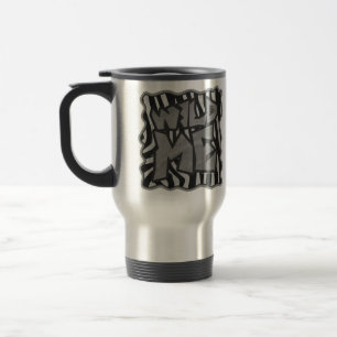 Mug De Voyage Zebra Black and Light Grey Wild Me