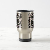 Mug De Voyage Zebra Black and Pink Wild me (Centre)