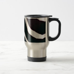 Mug De Voyage Zebra Black and White Stripes Imprimer