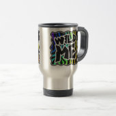 Mug De Voyage Zebra Black et Rainbow Wild Me (Devant droit)