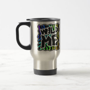 Mug De Voyage Zebra Black et Rainbow Wild Me