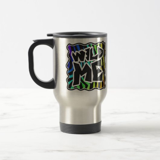 Mug De Voyage Zebra Black et Rainbow Wild Me (Gauche)