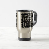 Mug De Voyage Zebra Wild me Noir et gris (Devant droit)