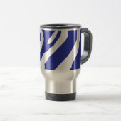 Mug De Voyage Zèbre Bleu (Devant droit)