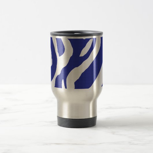Mug De Voyage Zèbre Bleu (Centre)
